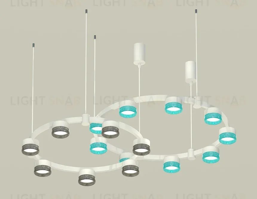 Комплект подвесного светильника Ambrella Light Techno Ring XR92081300 (A9208x2, C9241, C9236, N8488, N8484) XR92081300