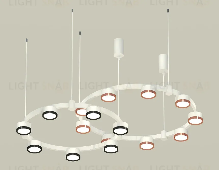 Комплект подвесного светильника Ambrella Light Techno Ring XR92081210 (A9208x2, C9241,C9236,N8113,N8126) XR92081210