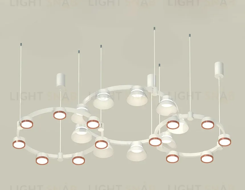 Комплект подвесного светильника Ambrella Light Techno Ring XR92082020 (A9208x3, C9241, C9236, C9231, N8126, N8140) XR92082020