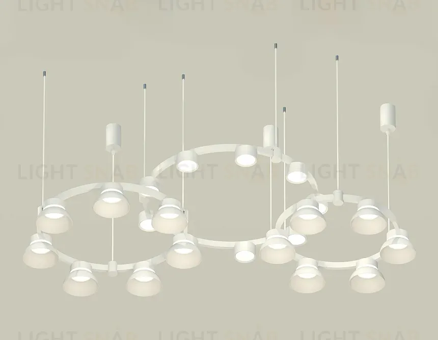 Комплект подвесного светильника Ambrella Light Techno Ring XR92082010 (A9208x3, C9241, C9236, C9231, N8112, N8140) XR92082010