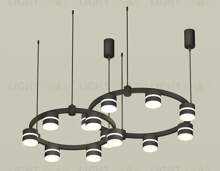 Комплект подвесного светильника Ambrella Light Techno Ring XR92091001 (A9209x2, C9238, C9232, N8445) XR92091001