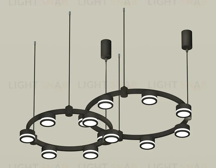Комплект подвесного светильника Ambrella Light Techno Ring XR92091003 (A9209x2, C9238, C9232, N8415) XR92091003