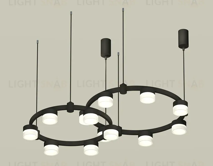 Комплект подвесного светильника Ambrella Light Techno Ring XR92091002 (A9209x2, C9238, C9232, N8401) XR92091002