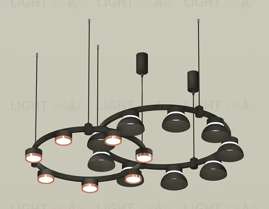 Комплект подвесного светильника Ambrella Light Techno Ring XR92091100 (A9209x2, C9238, C9242, N8141, N8126) XR92091100