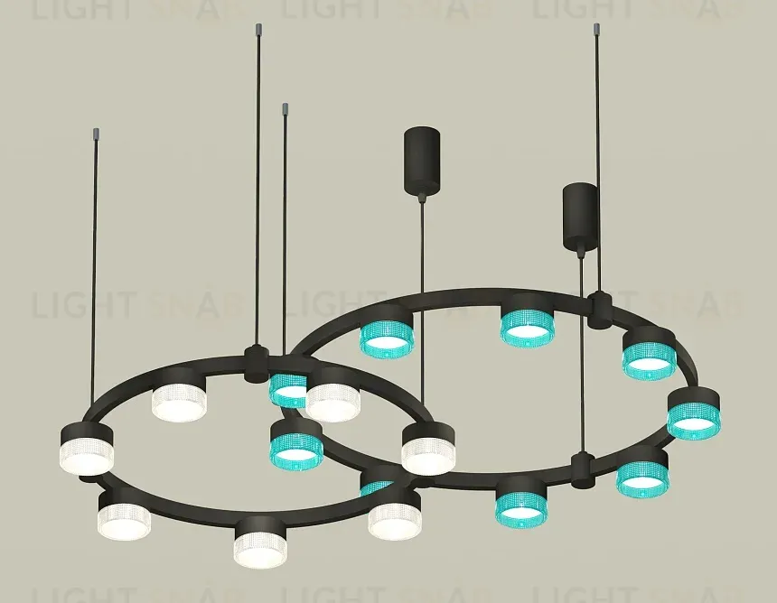 Комплект подвесного светильника Ambrella Light Techno Ring XR92091300 (A9209x2, C9242, C9238, N8488, N8480) XR92091300