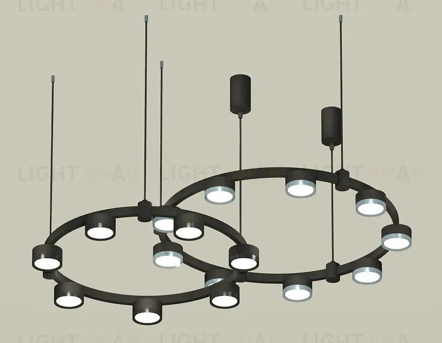 Комплект подвесного светильника Ambrella Light Techno Ring XR92091210 (A9209x2, C9238, C9242, N8113, N8133) XR92091210