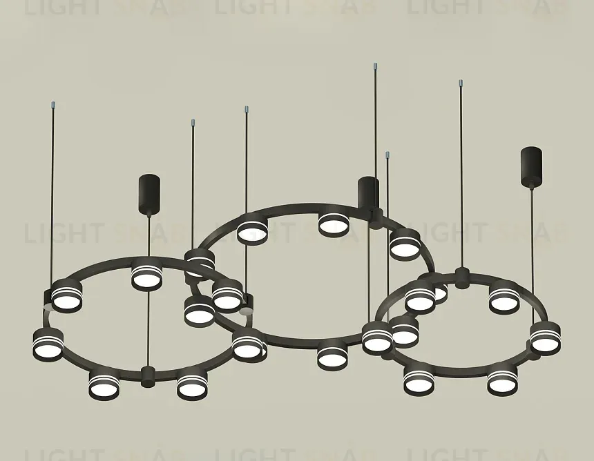 Комплект подвесного светильника Ambrella Light Techno Ring XR92092200 (A9209x3, C9242, C9238, C9232, N8462, N8478) XR92092200