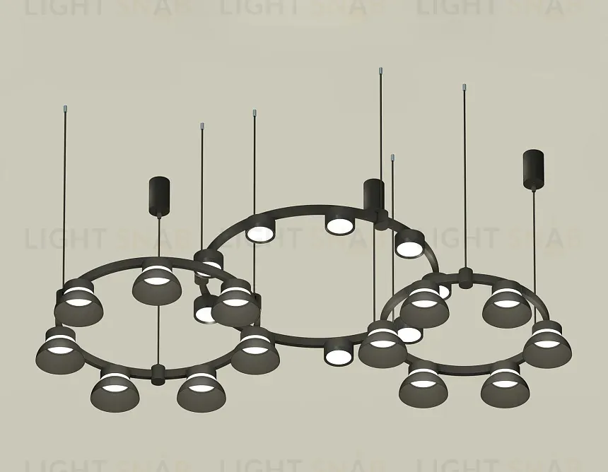 Комплект подвесного светильника Ambrella Light Techno Ring XR92092010 (A9209x3, C9242, C9238, C9232, N8141, N8113) XR92092010