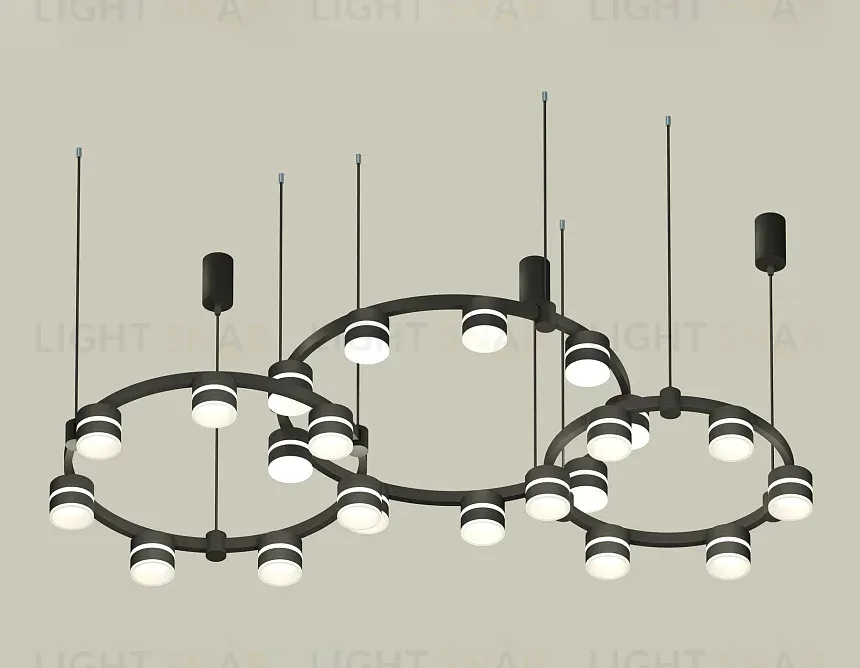 Комплект подвесного светильника Ambrella Light Techno Ring XR92092220 (A9209x3, C9242, C9238, C9232, N8445) XR92092220