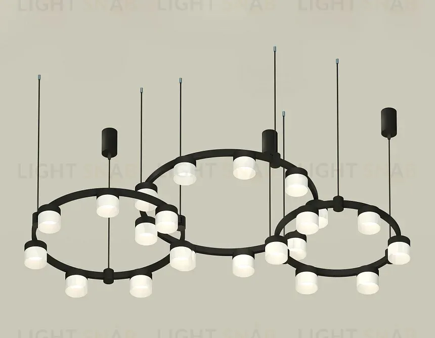 Комплект подвесного светильника Ambrella Light Techno Ring XR92092210 (A9209x3, C9242, C9238, C9232, N8402) XR92092210