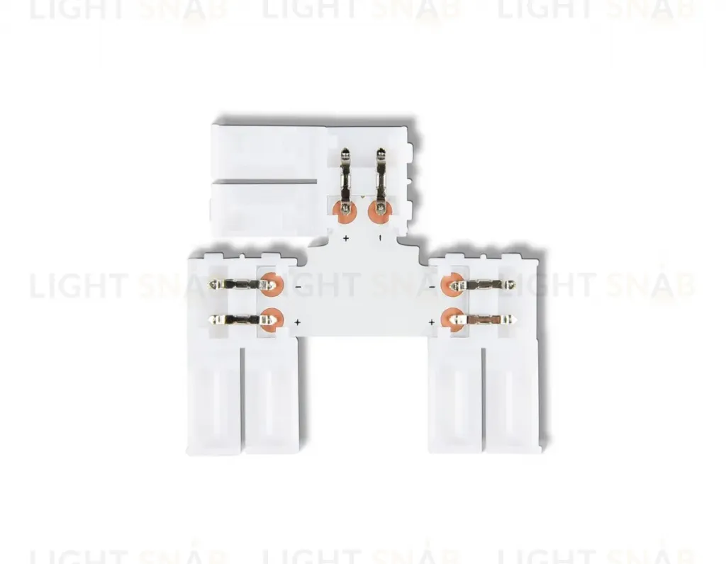 Соединитель T для светодиодной ленты 5050 12/24V (2 конт.) GS6951 (5шт) Ambrella Light Illumination GS6951 GS6951