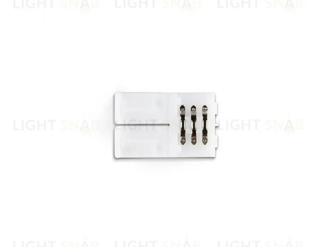 Соединитель прямой для светодиодной ленты 2835 12/24V (3 конт.) GS6101 (10шт) Ambrella Light Illumination GS6101 GS6101