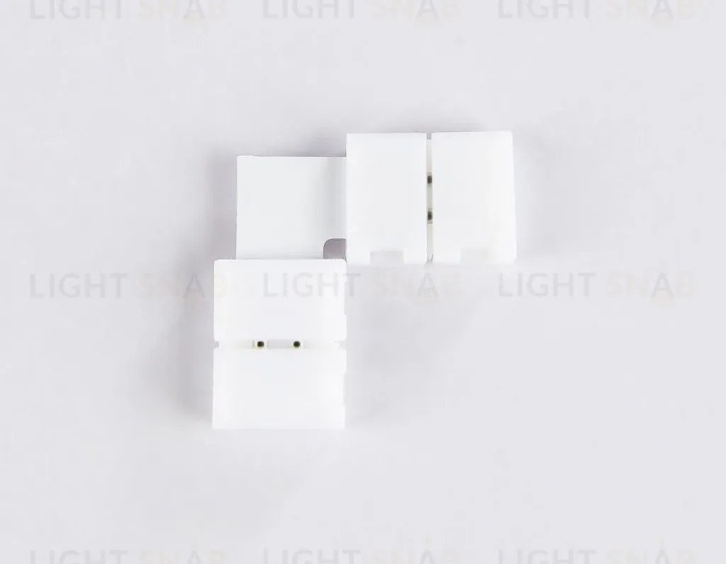 Соединитель угловой L для светодиодной ленты 2835 12/24V (2 конт.) GS6501 (10шт) Ambrella Light Illumination GS6501 GS6501
