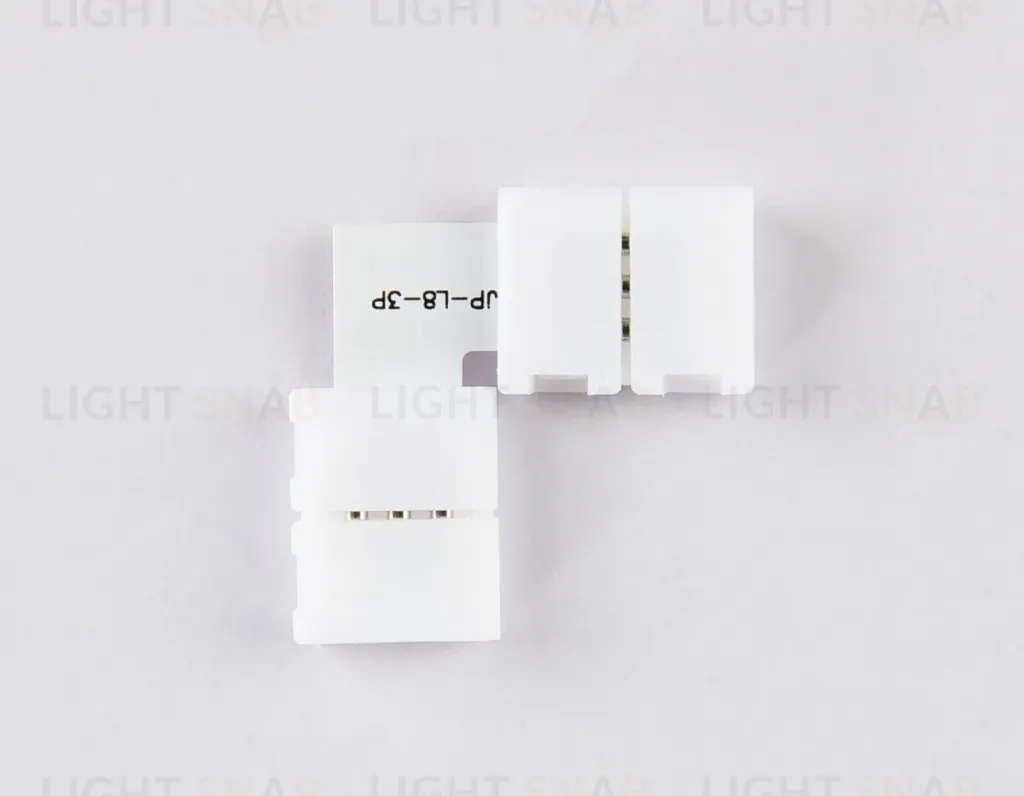 Соединитель угловой L для светодиодной ленты 2835 12/24V (3 конт.) GS6601 (10шт) Ambrella Light Illumination GS6601 GS6601
