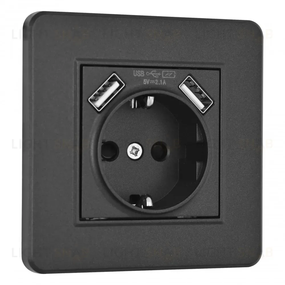 Розетка Arte Milano SET16-1-47-1 black SET16-1-47-1 black