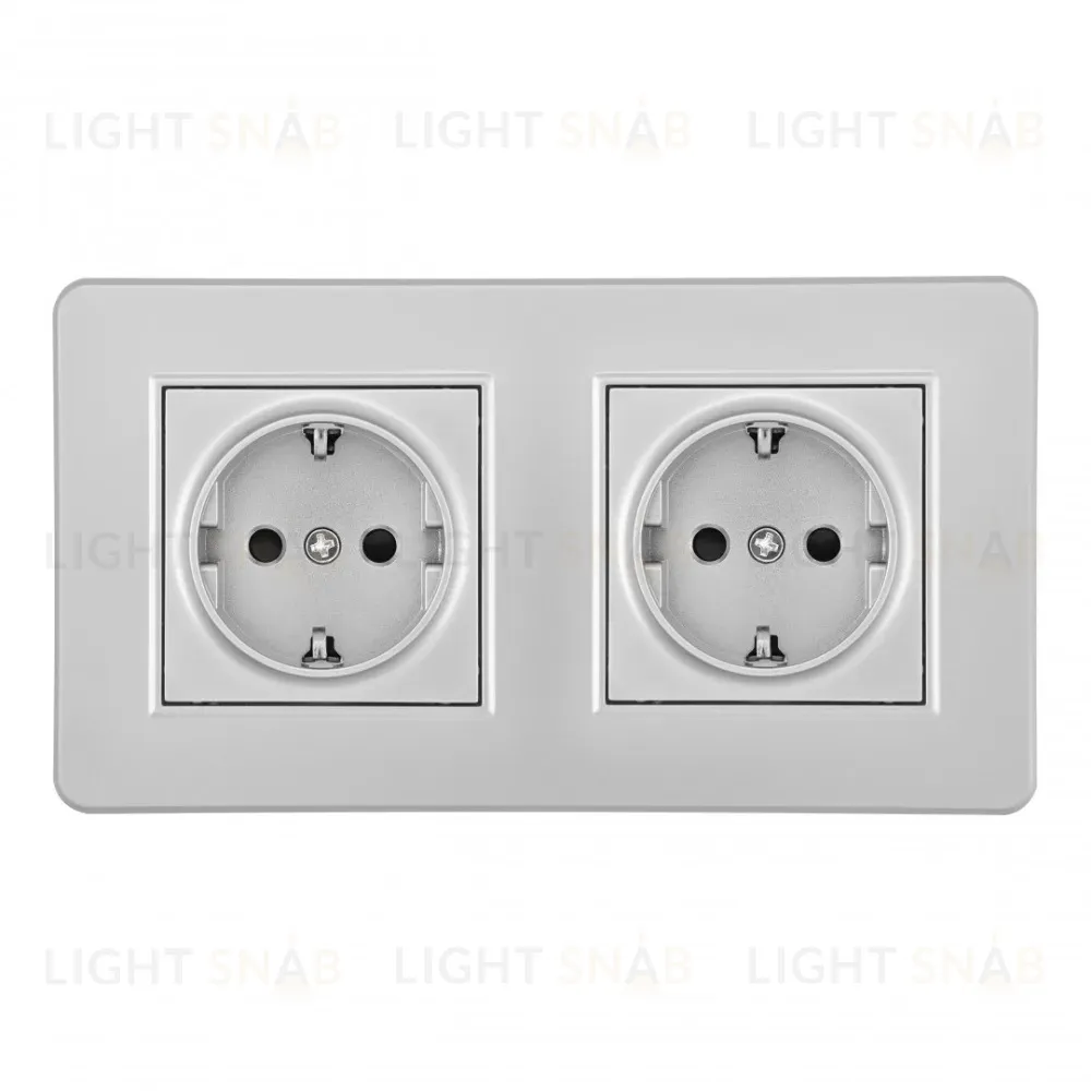 Розетка Arte Milano SET16-2-40-1x2 silver SET16-2-40-1x2 silver