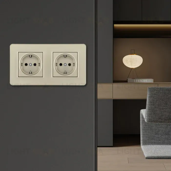 Розетка Arte Milano SET16-2-40-1x2 shampan SET16-2-40-1x2 shampan