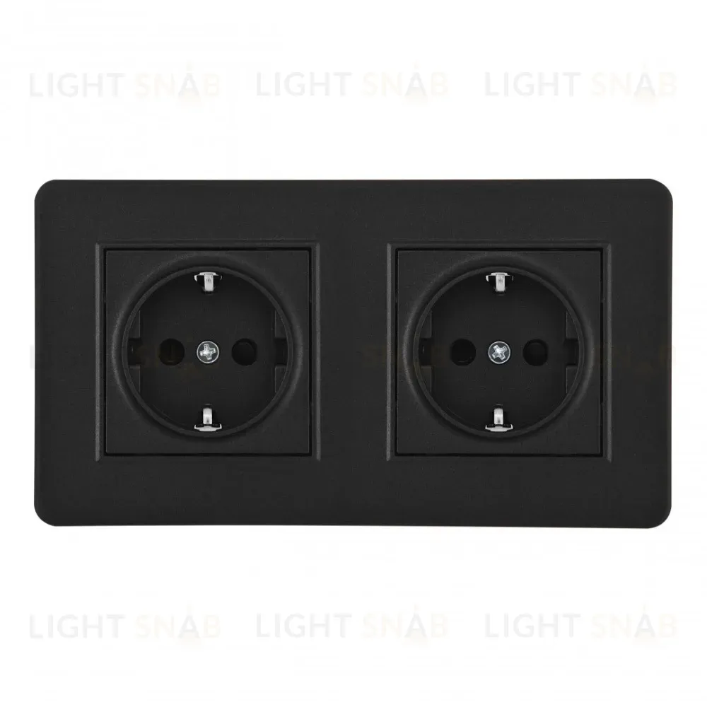 Розетка Arte Milano SET16-2-40-1x2 black SET16-2-40-1x2 black