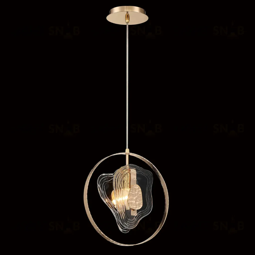 Подвесной светильник DeLight Collection Cowley P60669-1 gold/clear P60669-1 gold/clear
