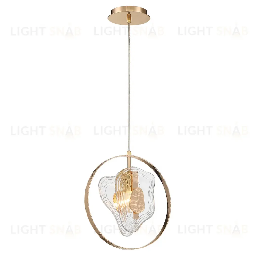Подвесной светильник DeLight Collection Cowley P60669-1 gold/clear P60669-1 gold/clear