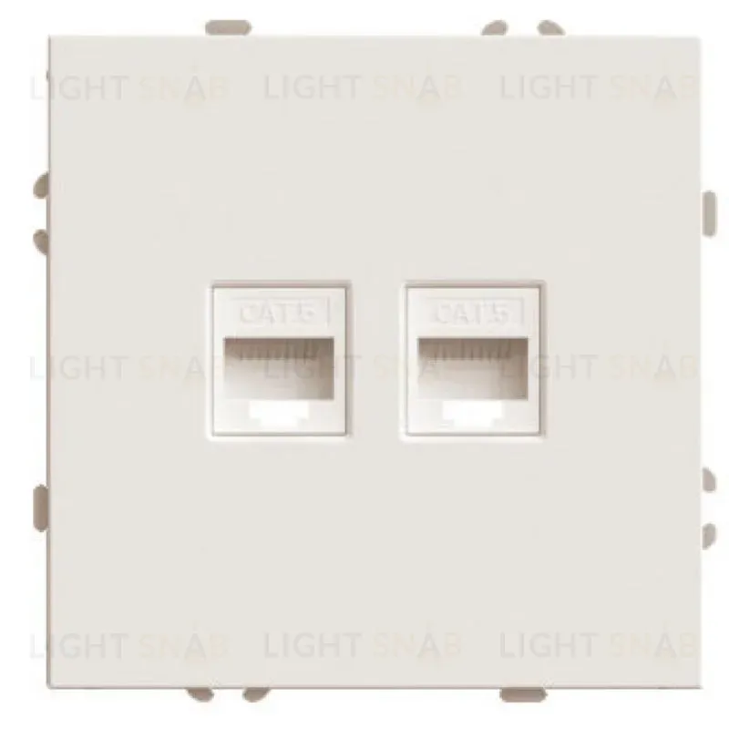 Розетка компьютерная 2-местная RJ-45 (механизм) Stekker Эмили RST00-5111-08 кашемир soft touch 49900 49900