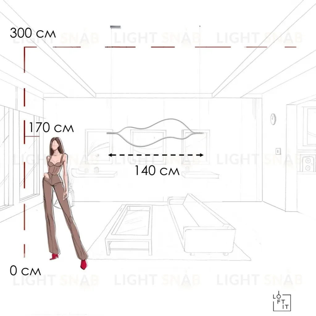 Подвесной светильник Loft IT Tape Light 10403/1400 SN 10403/1400 SN