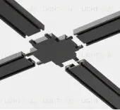 Соединитель Х-образный для магнитного шинопровода Italline IT09-9031 black IT09-9031 black
