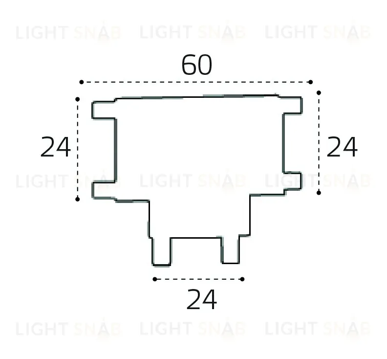 Соединитель Т-образный для магнитного шинопровода Italline IT09-9030 black IT09-9030 black