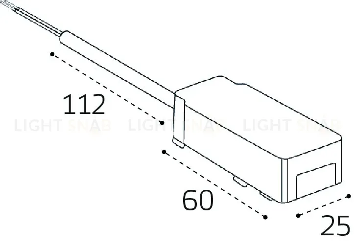 Коннектор питания для магнитного шинопровода Italline IT09-9025 black IT09-9025 black