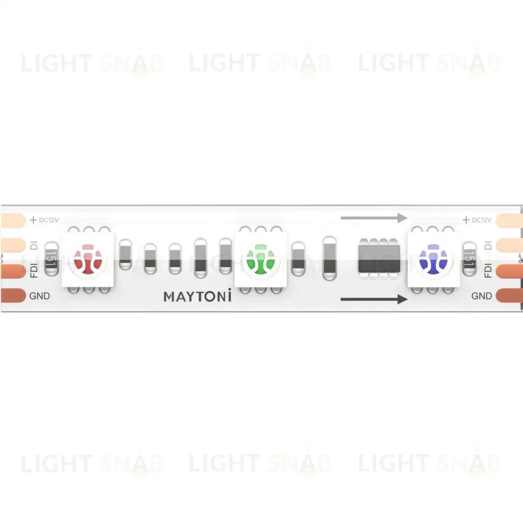 Светодиодная лента Maytoni Led Strip 12В 5050 14,4Вт/м RGB 5м IP68 201245 201245