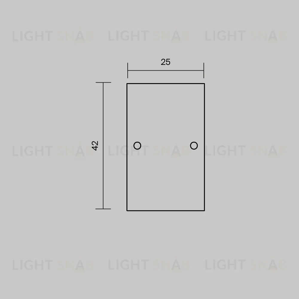 Комплект заглушек (для профиля 65×42) 2шт Maytoni Led Strip ALM-6542-EC 642056 642056
