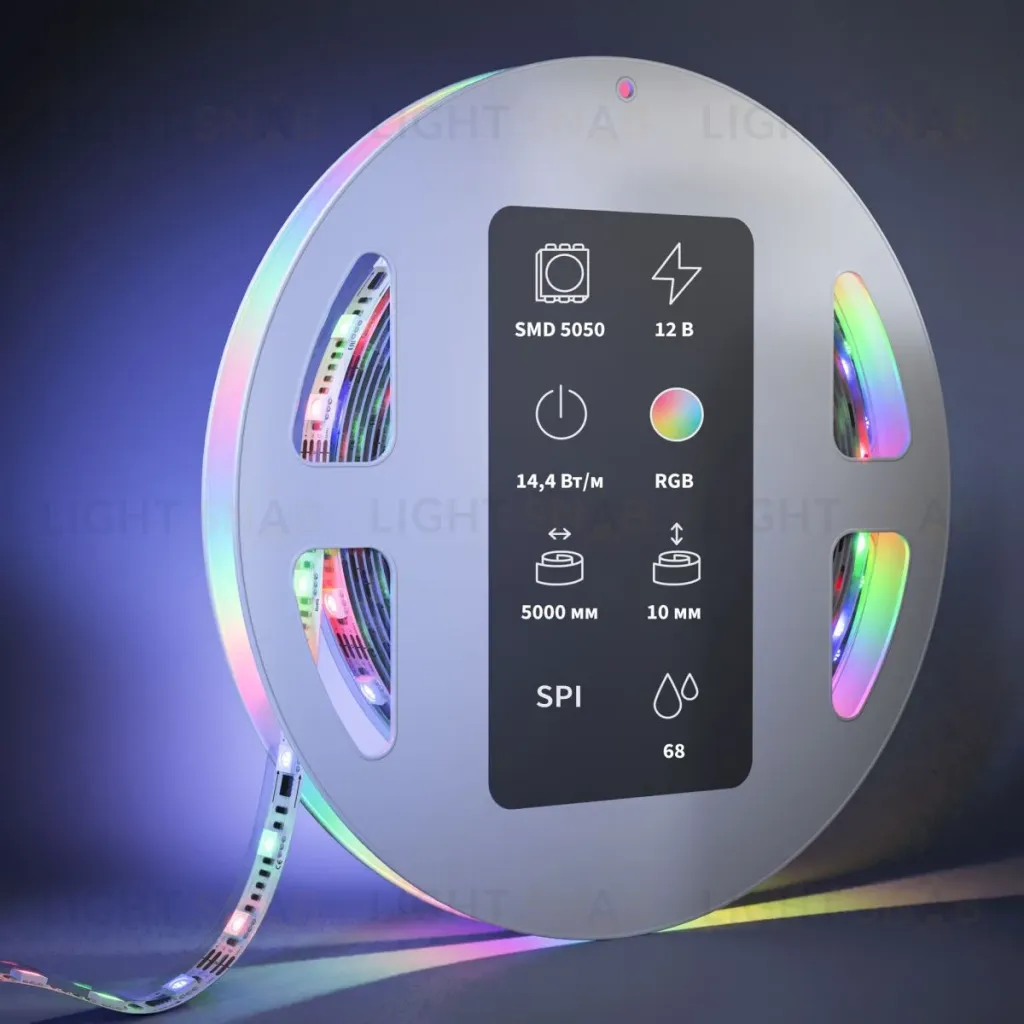 Светодиодная лента Maytoni Led Strip 12В 5050 14,4Вт/м RGB 5м IP68 201245 201245