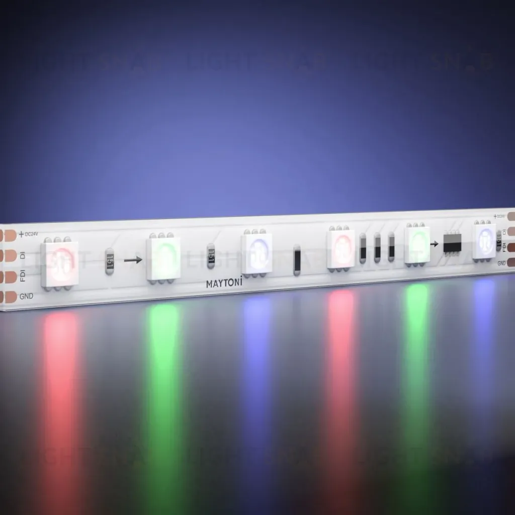 Светодиодная лента Maytoni Led Strip 24В 5050 14,4Вт/м RGB 5м IP67 201248 201248