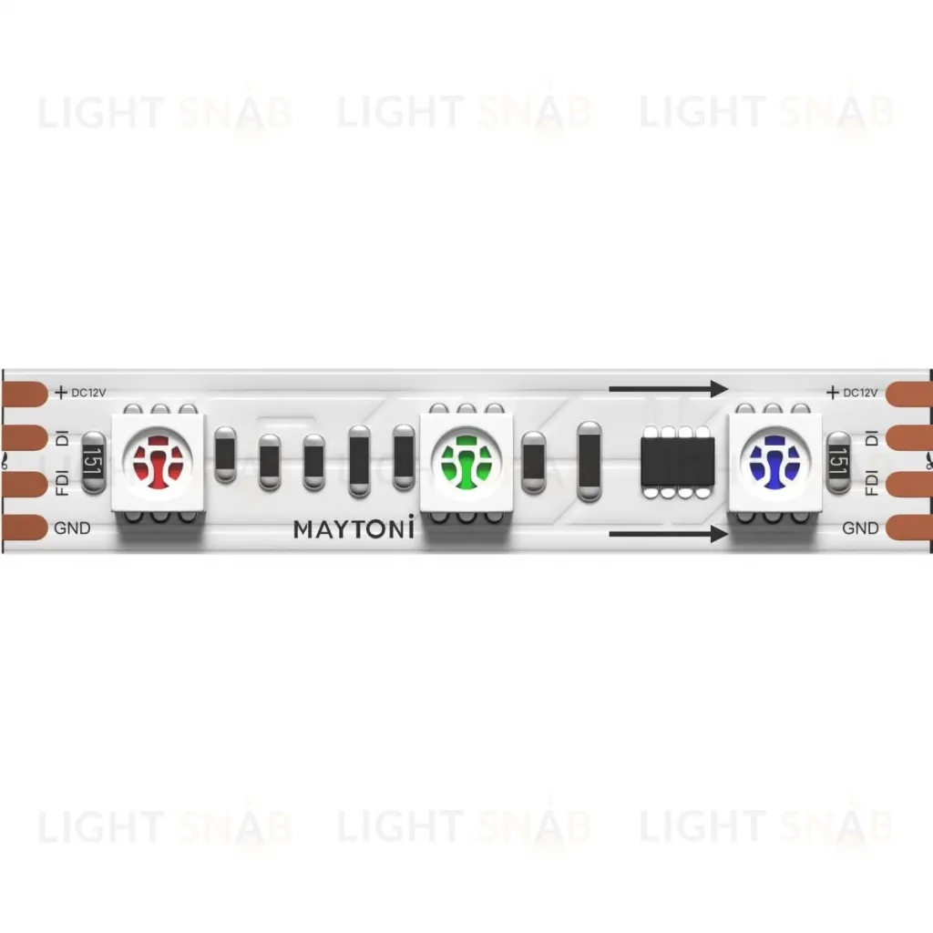 Светодиодная лента Maytoni Led Strip 12В 5050 14,4Вт/м RGB 5м IP20 201242 201242