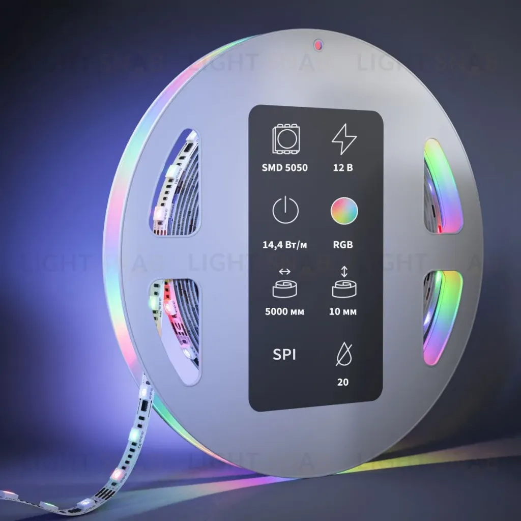 Светодиодная лента Maytoni Led Strip 12В 5050 14,4Вт/м RGB 5м IP20 201242 201242