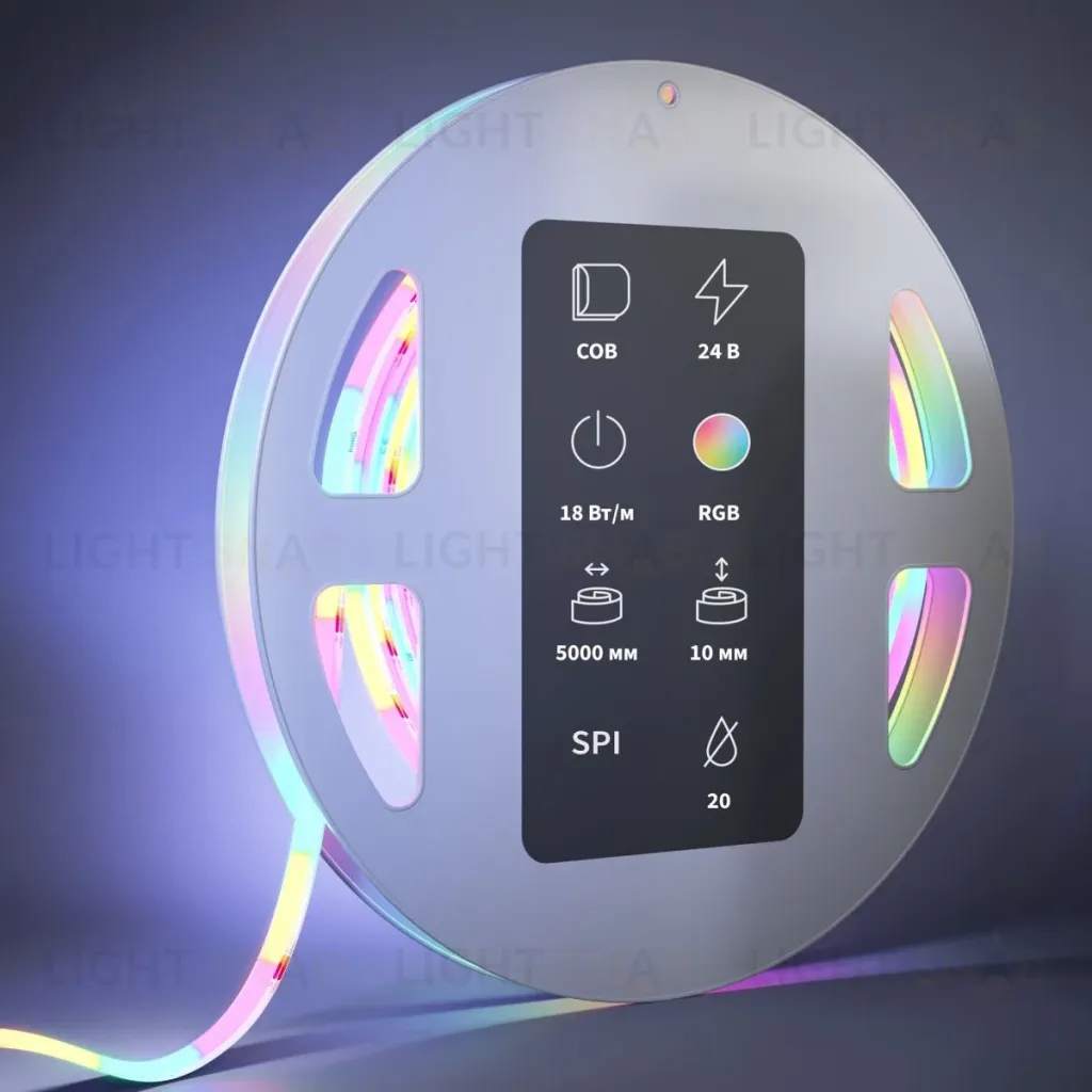 Светодиодная лента Maytoni Led Strip 24В COB 18Вт/м RGB 5м IP20 201250 201250