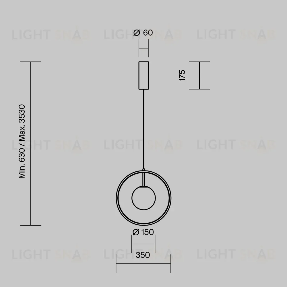 Подвесной светильник Maytoni Paparazzi MOD407PL-L12G3K1 MOD407PL-L12G3K1