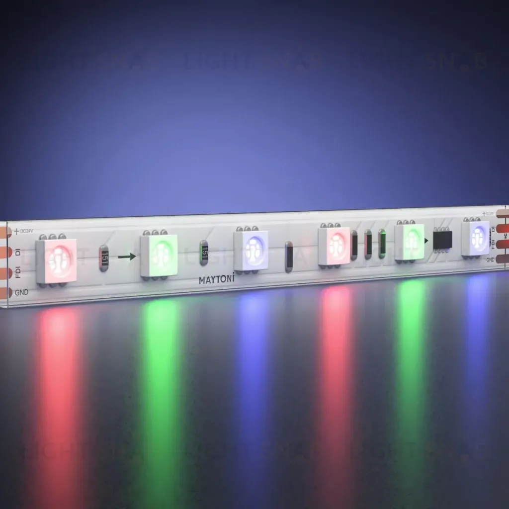 Светодиодная лента Maytoni Led Strip 24В 5050 14,4Вт/м RGB 5м IP68 201249 201249