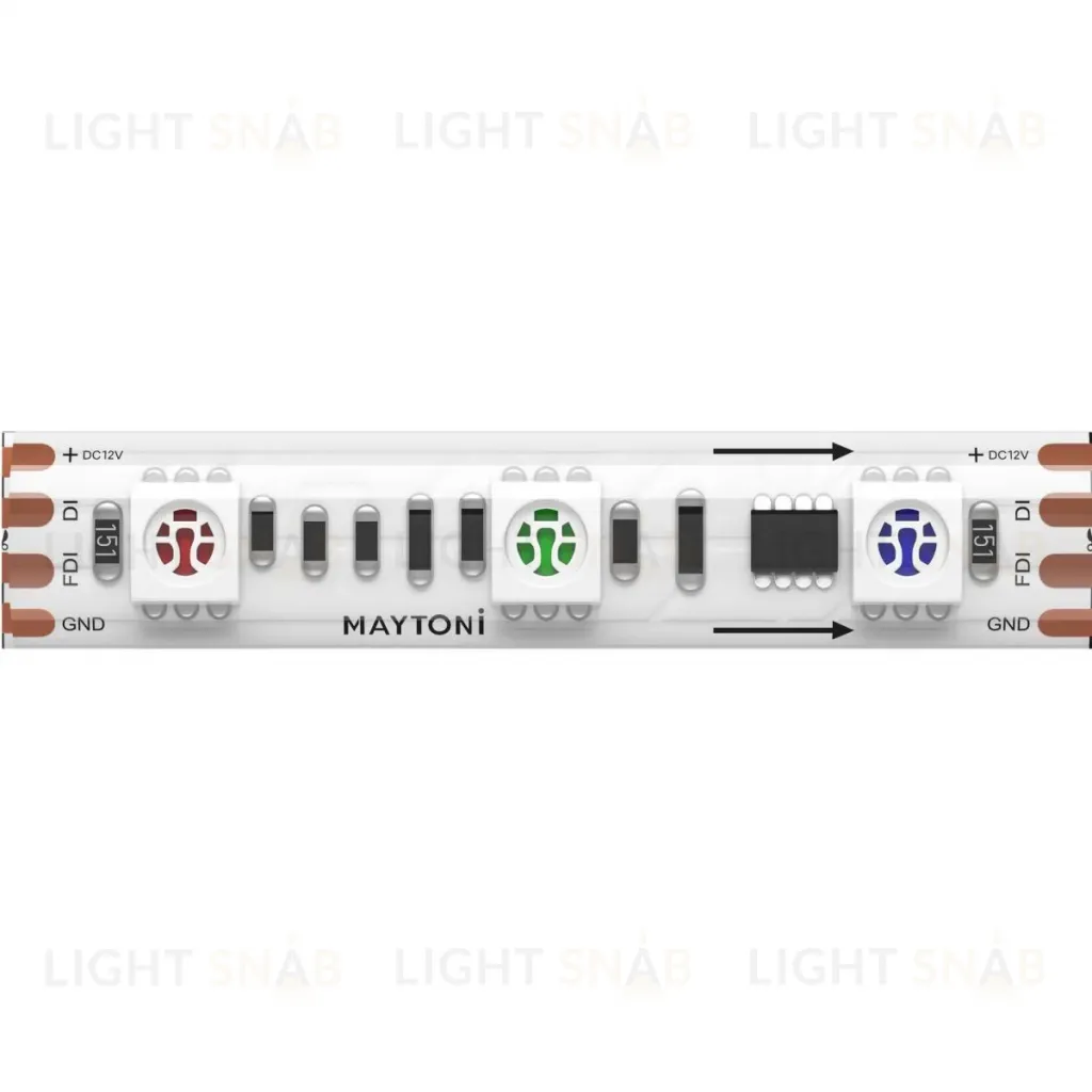 Светодиодная лента Maytoni Led Strip 12В 5050 14,4Вт/м RGB 5м IP 65 201243 201243