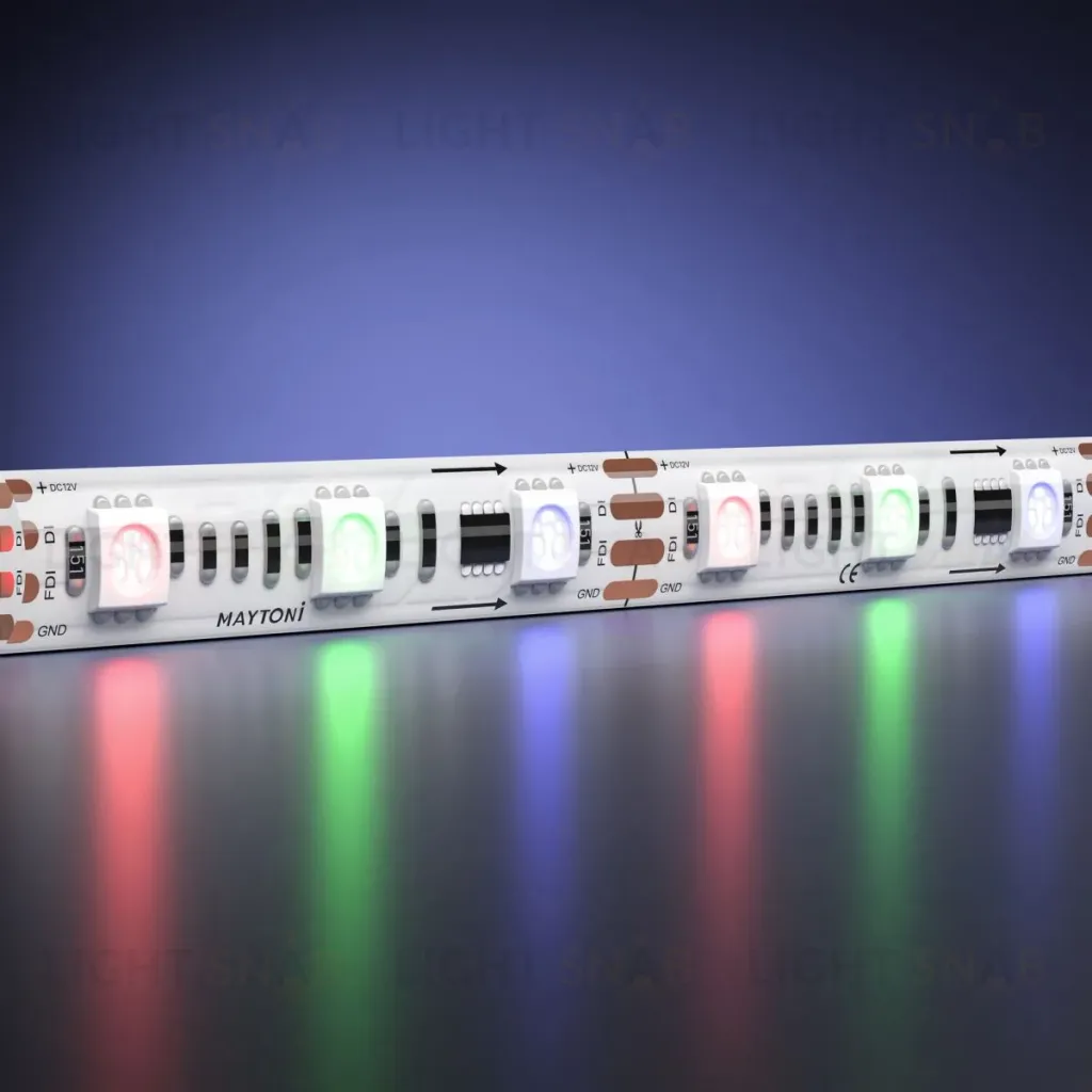 Светодиодная лента Maytoni Led Strip 12В 5050 14,4Вт/м RGB 5м IP 65 201243 201243