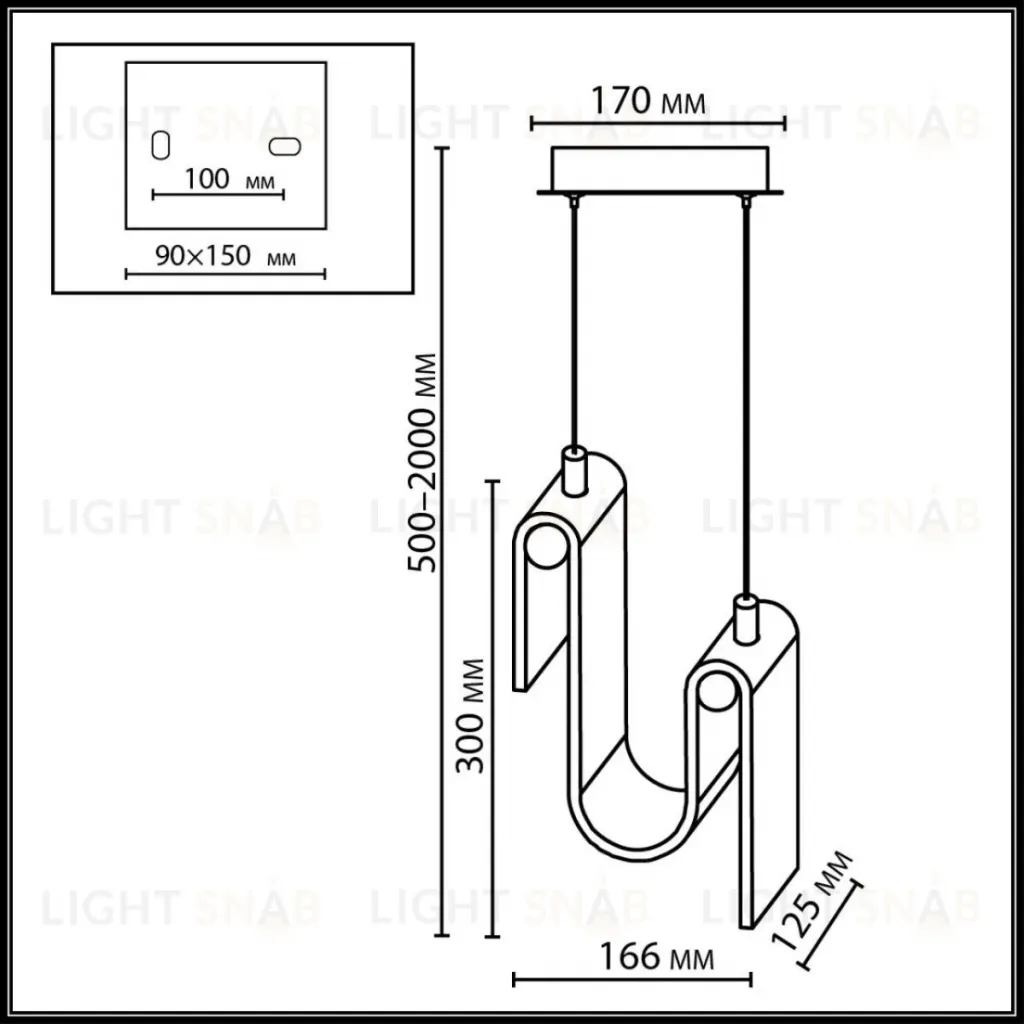 Подвесной светильник Odeon Light L-Vision Flow 5106/11L 5106/11L