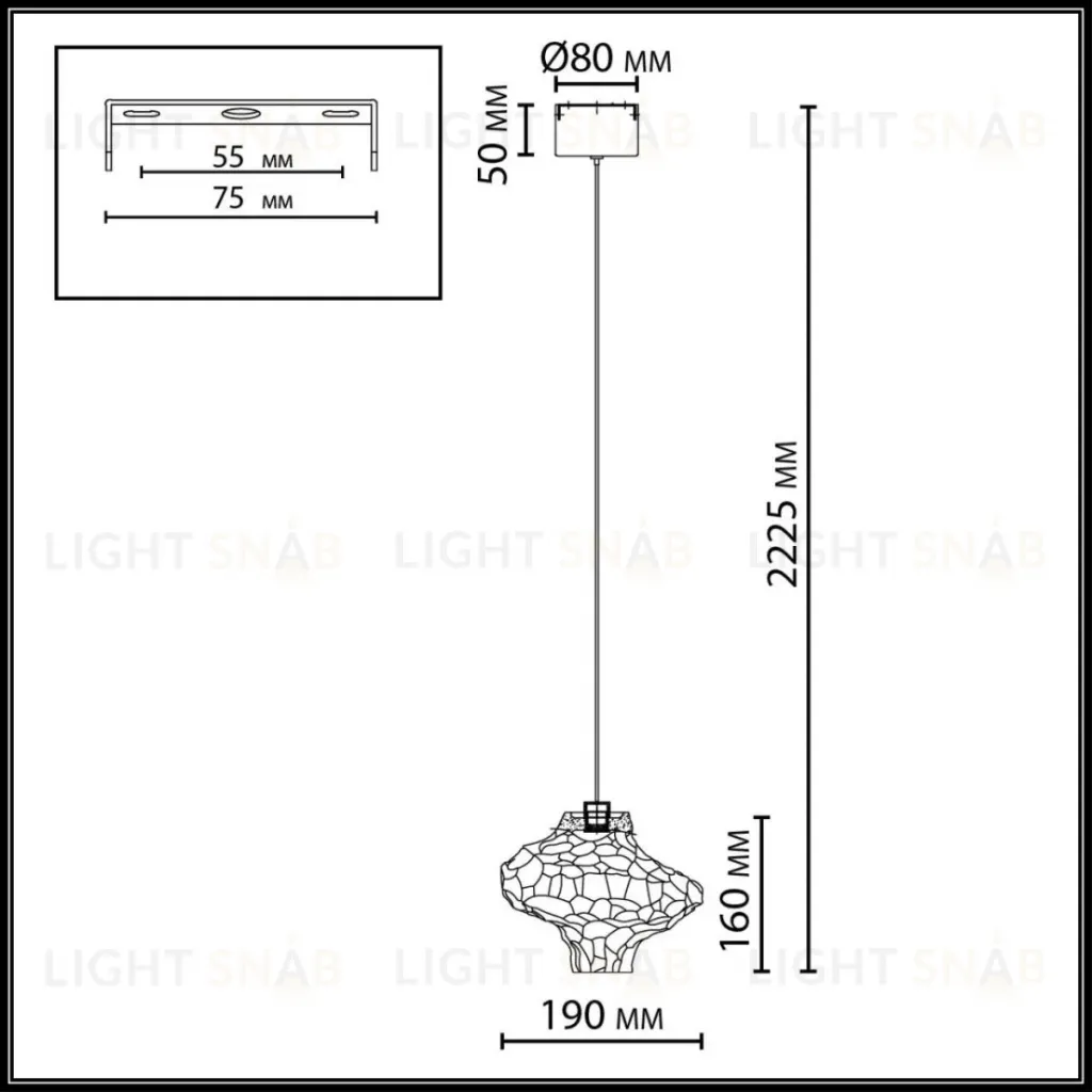 Подвесной светильник Odeon Light L-Vision Ordi 5107/3L 5107/3L