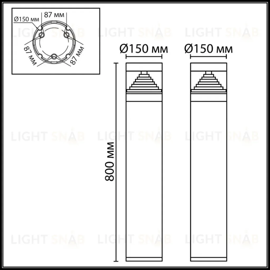 Ландшафтный светильник Odeon Light Nature Hulk 7140/20GLA 7140/20GLA
