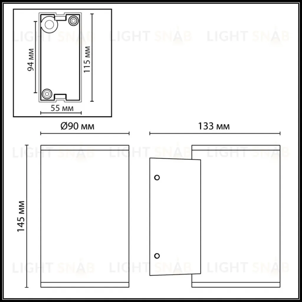 Уличный настенный светильник Odeon Light Nature Long 7142/12WL 7142/12WL