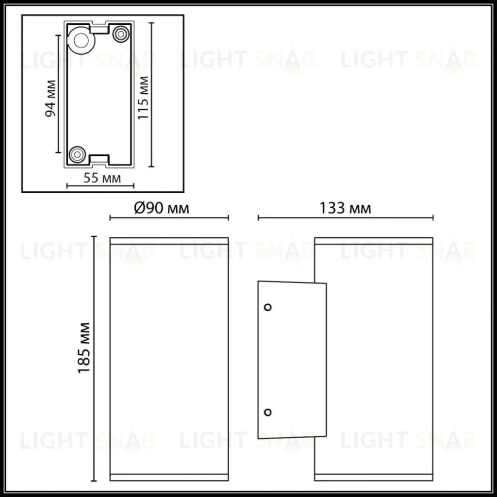 Уличный настенный светильник Odeon Light Nature Long 7142/24WL 7142/24WL
