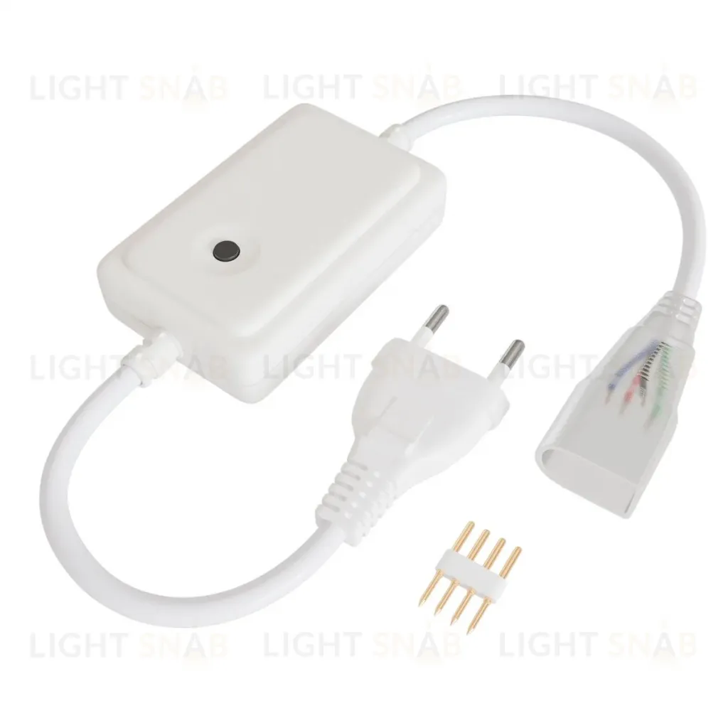 Контроллер RGB 220В 500Вт однокнопочный для светодиодного неона Apeyron 17-49 smd 5050 04-190 04-190