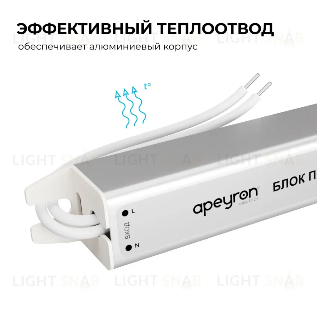 Блок питания Apeyron 24В, 24Вт, 200-264В, 1А, IP20 03-182 03-182