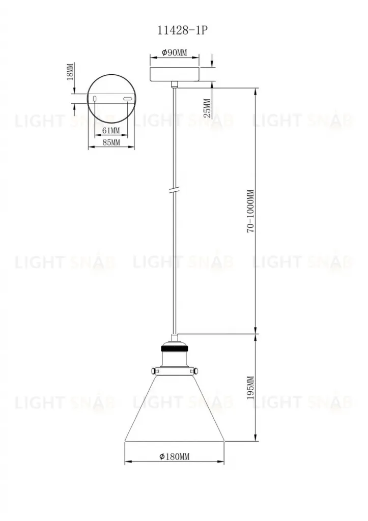 Подвесной светильник Moderli Single V11428-1P V11428-1P