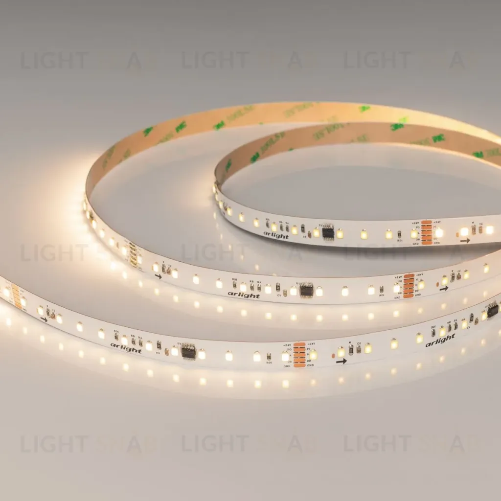 Светодиодная лента Arlight DMX-A96-12mm 24V Warm3000-PX12 (14 W/m, IP20, 5m) (CRI>90) 058173 058173