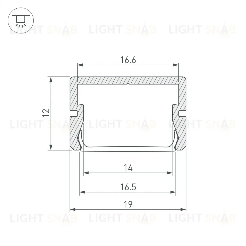 Профиль Arlight SILER-2000 ANOD BLACK (Алюминий) 058960 058960